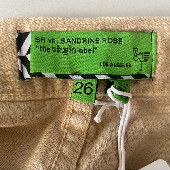 SR vs. Sandrine Rose X Free People Raw Hem Shorts- Sunflower- Size 26-NWT - Picture 6 of 8